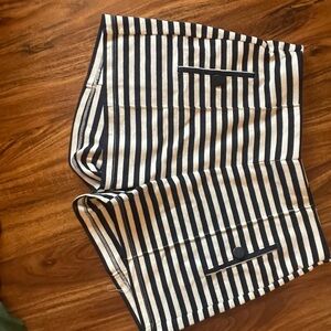 Striped blue and White Shorts